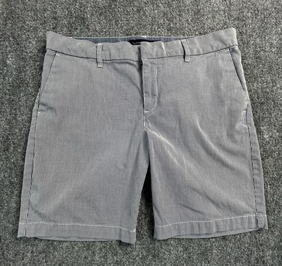 Tommy Hilfiger Pants - Tommy Hilfiger Women's Seersucker Stripe Chino Shorts Size 6 Blue White